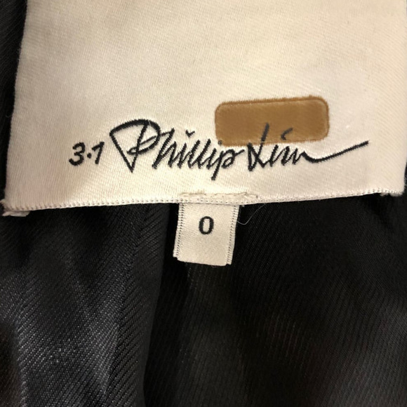 3.1 Phillip Lim Single Breasted Blazer Tailored Black Size 0 - Picture 10 of 15